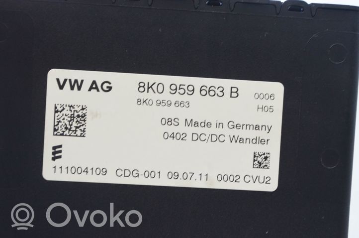 Audi Q3 8U Muut laitteet 8K0959663B