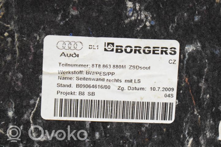 Audi A5 Sportback 8TA Boczek / Tapicerka / bagażnika 8T8863880M