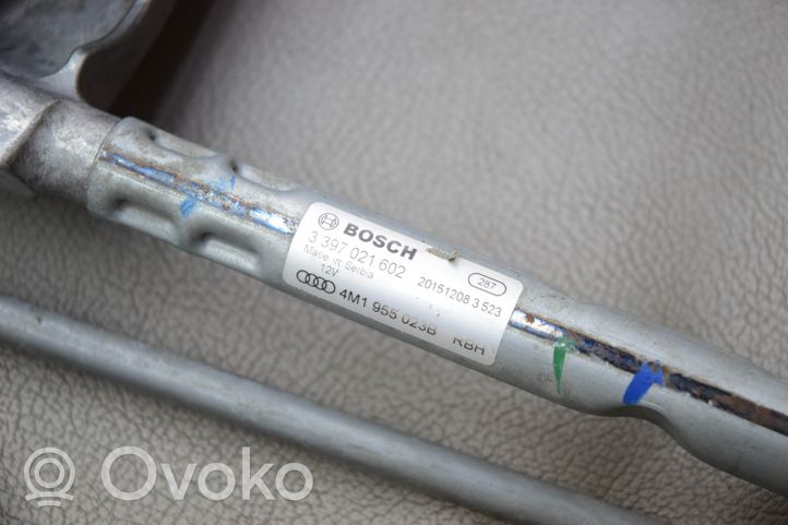 Audi Q7 4M Mechanizm i silniczek wycieraczek szyby przedniej / czołowej 4M0955023