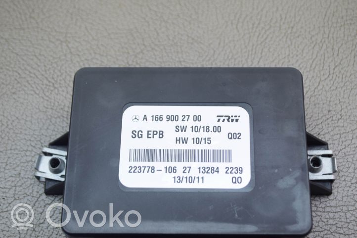 Mercedes-Benz B W246 W242 Takajarrun EMF-ohjainlaite/moduuli A1669002700