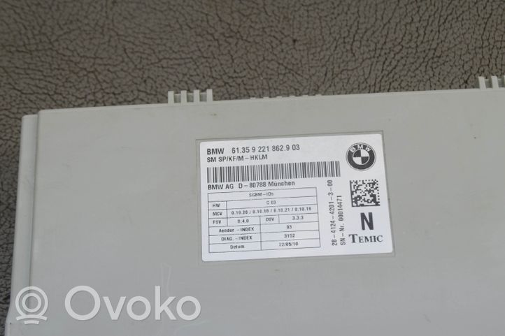 BMW X5 E70 Modulo di controllo sedile 9221862