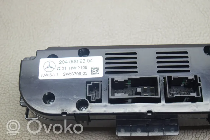 Mercedes-Benz GLK (X204) Interrupteur ventilateur A2049009304