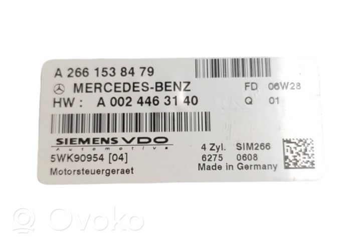 Mercedes-Benz B W245 Centralina/modulo del motore A2661538479
