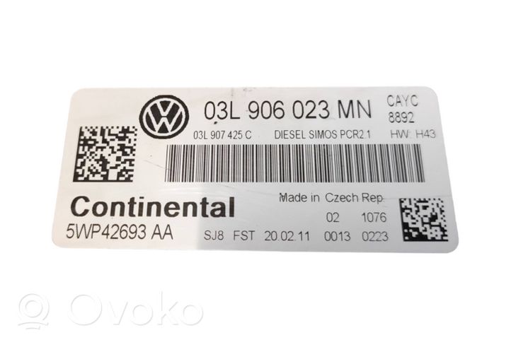 Volkswagen Golf VI Moottorin ohjainlaite/moduuli 03L906023MN