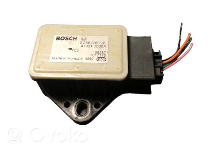 Nissan Qashqai Czujnik przyspieszenia ESP 0265005665