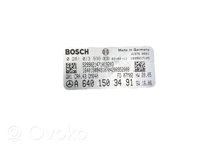 Mercedes-Benz B W245 Moottorin ohjainlaite/moduuli A6401503491