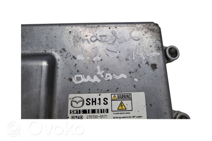 Mazda 6 Calculateur moteur ECU SH1S18881D