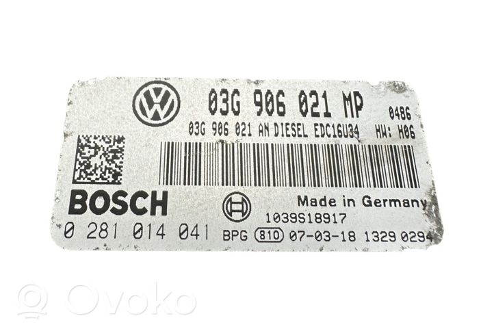 Volkswagen Touran I Moottorin ohjainlaite/moduuli 03G906021MP