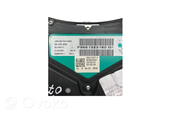 Peugeot 307 Tachimetro (quadro strumenti) P9661323180