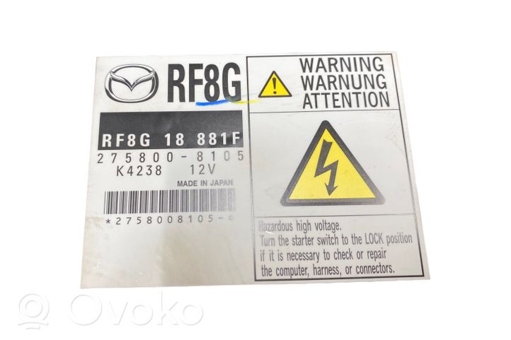 Mazda 6 Sterownik / Moduł ECU 2758008105