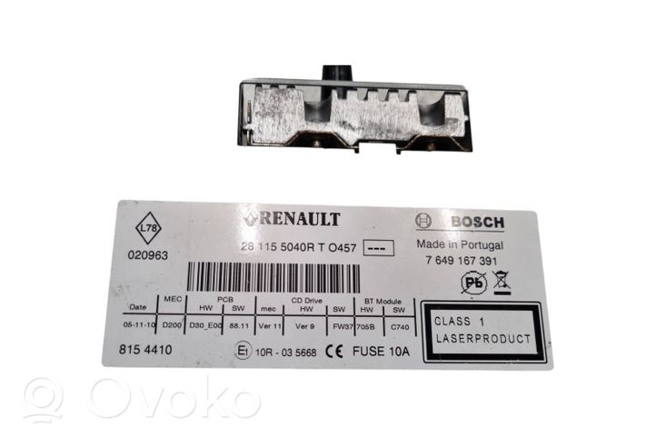 Renault Scenic III -  Grand scenic III Unité principale radio / CD / DVD / GPS 7649167391