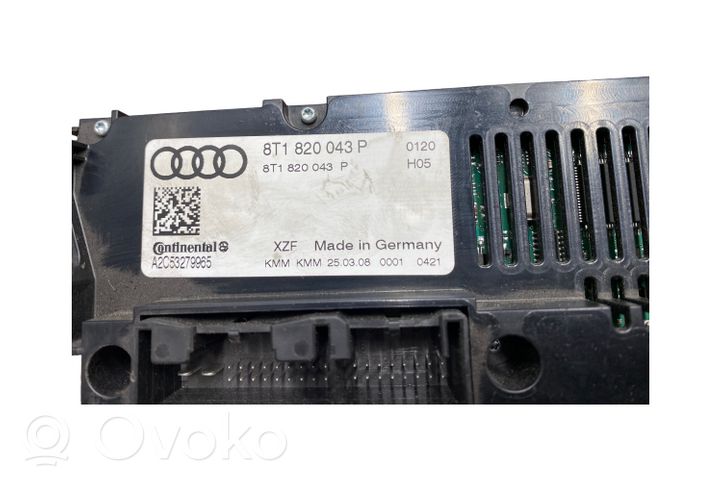 Audi A4 S4 B8 8K Ilmastoinnin ohjainlaite 8T1820043P