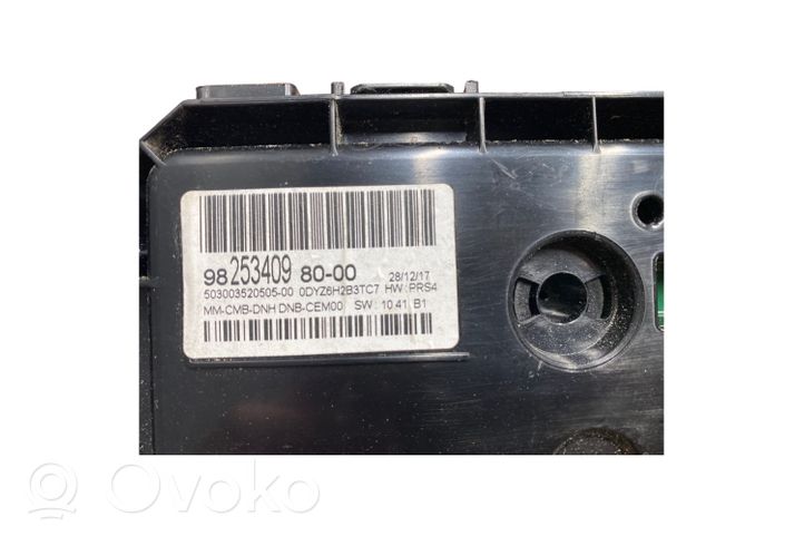 Peugeot 5008 Compteur de vitesse tableau de bord 982534098000