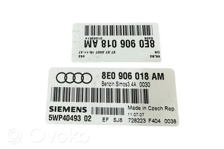 Audi A4 S4 B7 8E 8H Sterownik / Moduł ECU 8E0906018AM
