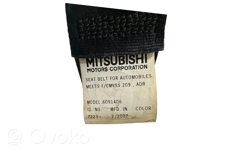 Mitsubishi Outlander Pas bezpieczeństwa fotela przedniego 6091406