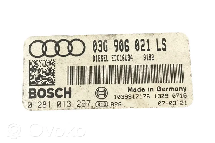 Audi A3 S3 8P Moottorin ohjainlaite/moduuli 03G906021LS