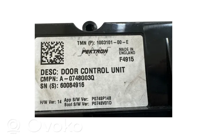 Tesla Model S Door control unit/module 100310100E