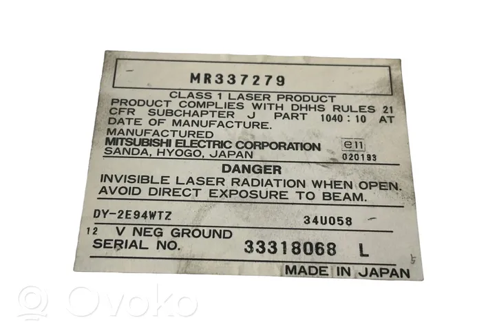 Mitsubishi Carisma Radija/ CD/DVD grotuvas/ navigacija MR337279