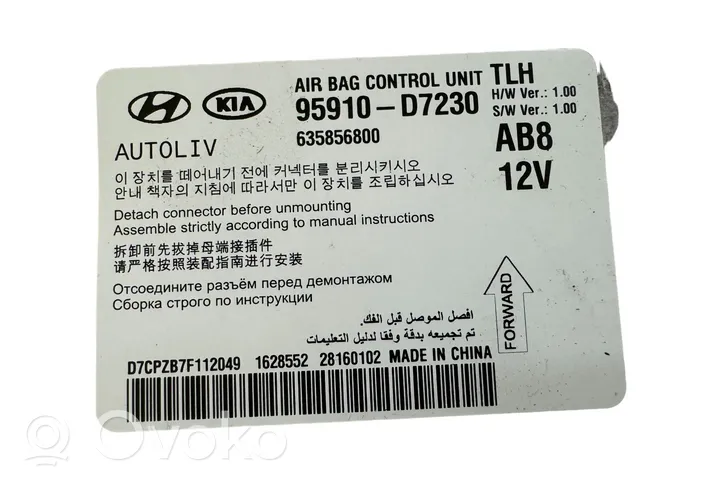 Hyundai Tucson TL Turvatyynyn ohjainlaite/moduuli 95910D7230