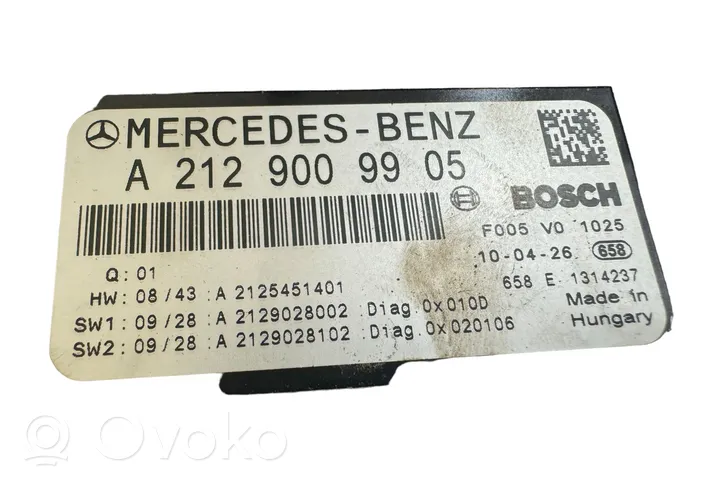 Mercedes-Benz C W204 Modulo fusibile A2129009905