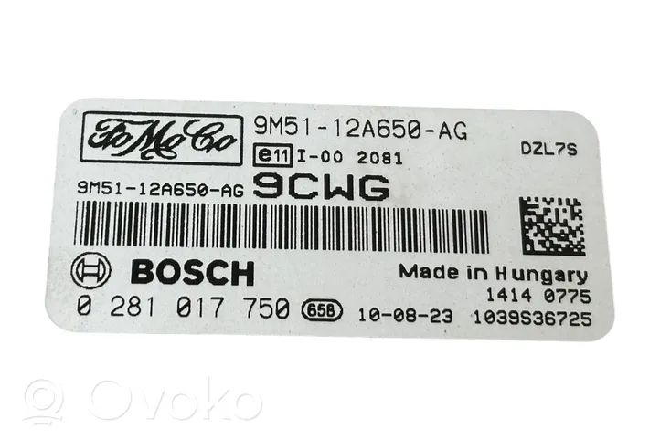 Ford Focus Dzinēja vadības bloks 9M5112A650AG