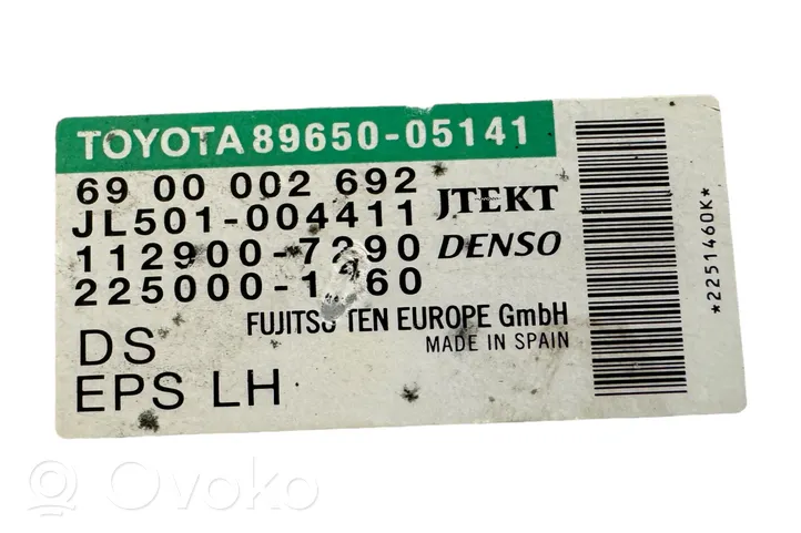 Toyota Avensis T270 Ohjaustehostimen ohjainlaite/moduuli 8965005141