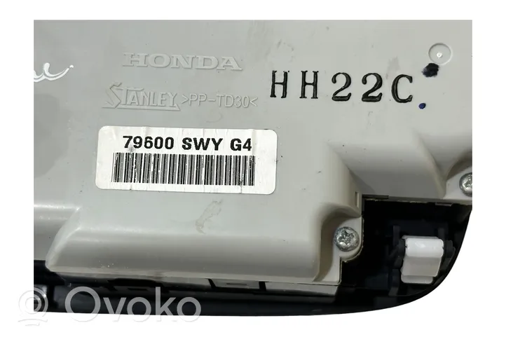 Honda CR-V Climate control unit 79600SWYG4