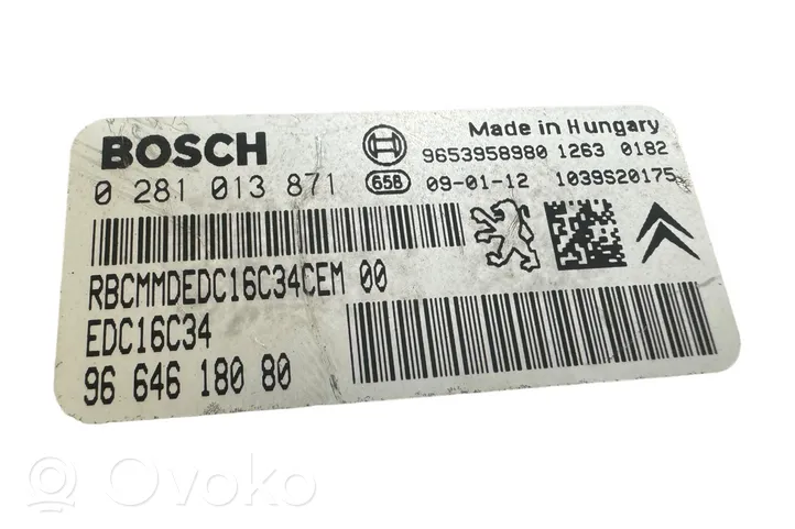 Citroen Berlingo Sterownik / Moduł ECU 9664618080