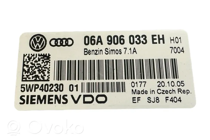 Audi A3 S3 8P Moottorin ohjainlaite/moduuli 06A906033EH