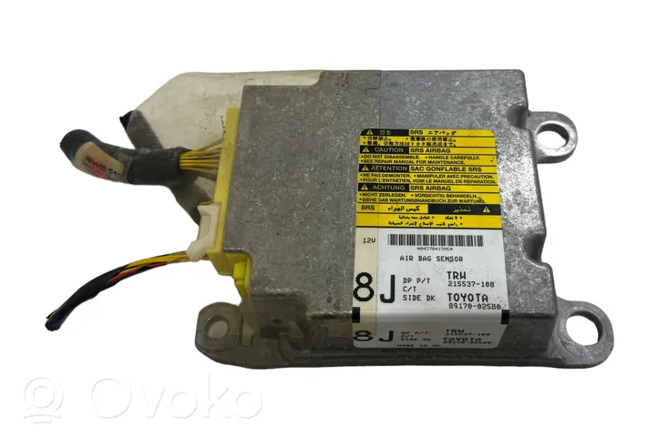 Toyota Auris 150 Module de contrôle airbag 8917002580