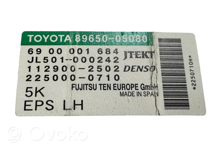 Toyota Avensis T270 Centralina/modulo servosterzo 8965005080