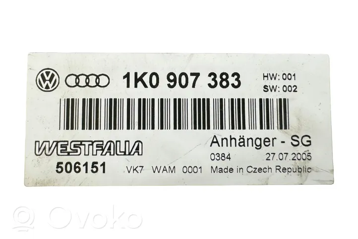 Volkswagen PASSAT B6 Steuergerät/Modul für die Anhängerkupplung 1K0907383