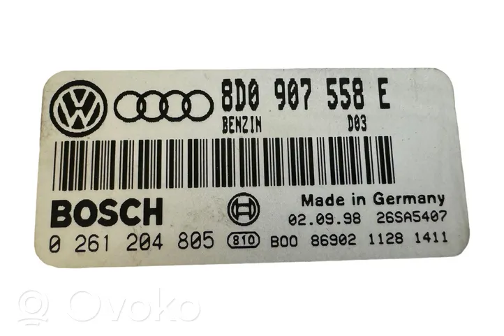 Audi A4 S4 B5 8D Sterownik / Moduł ECU 8D0907558E