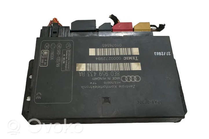 Audi A4 S4 B7 8E 8H Modulo comfort/convenienza 8E0959433BA