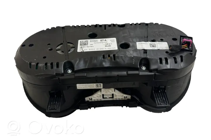 Audi A3 S3 8V Velocímetro (tablero de instrumentos) 8V0920871A