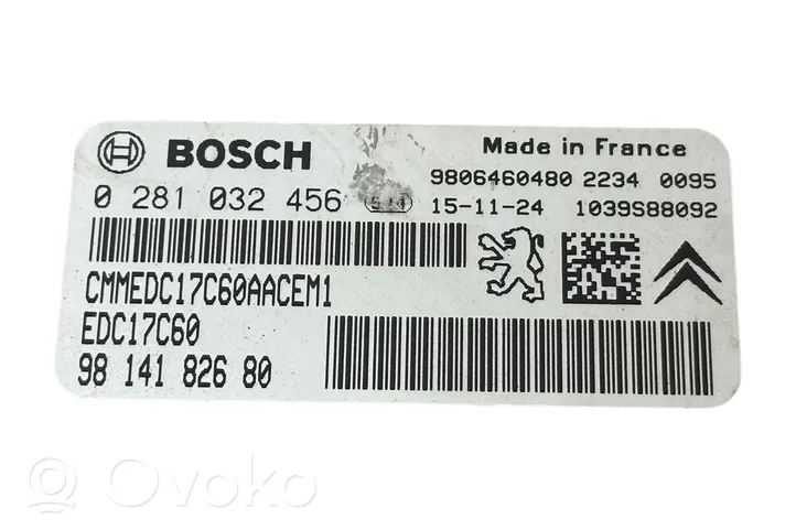 Peugeot 308 Sterownik / Moduł ECU 9806460480