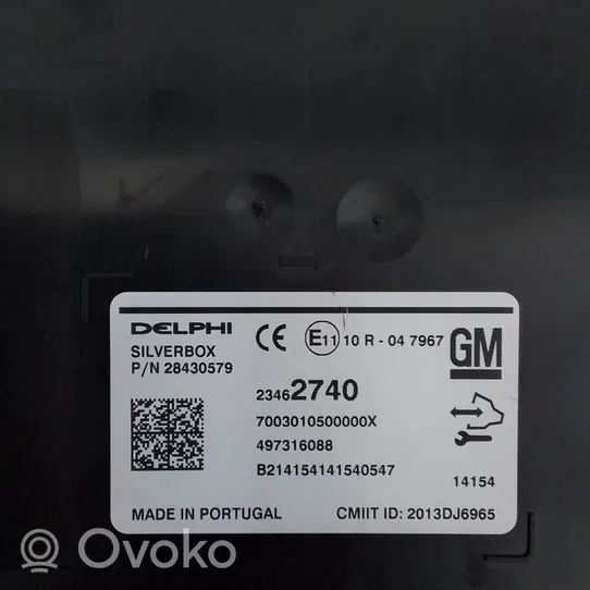 Opel Insignia A Muut ohjainlaitteet/moduulit 23462740