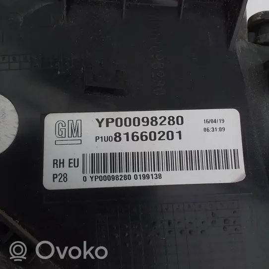 Opel Grandland X Lampa tylna YP00098280