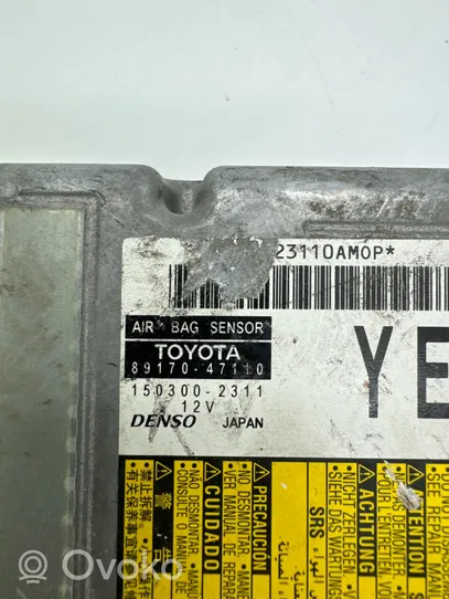 Toyota Prius (XW30) Sterownik / Moduł Airbag 8917047110