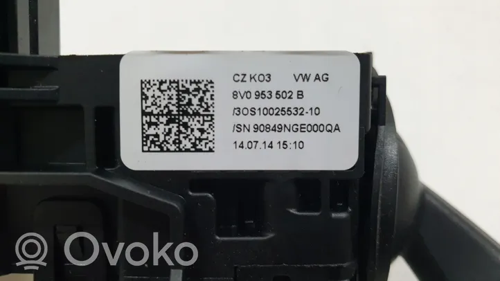 Audi A3 S3 8V Leva/interruttore dell’indicatore di direzione e tergicristallo 8V0953521BP