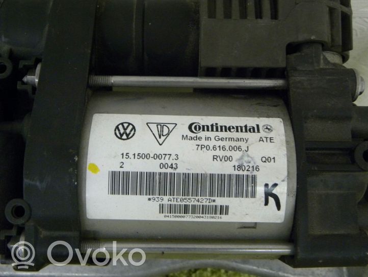 Volkswagen Touareg II Pneumatinės (oro) pakabos kompresorius 7p0616006j