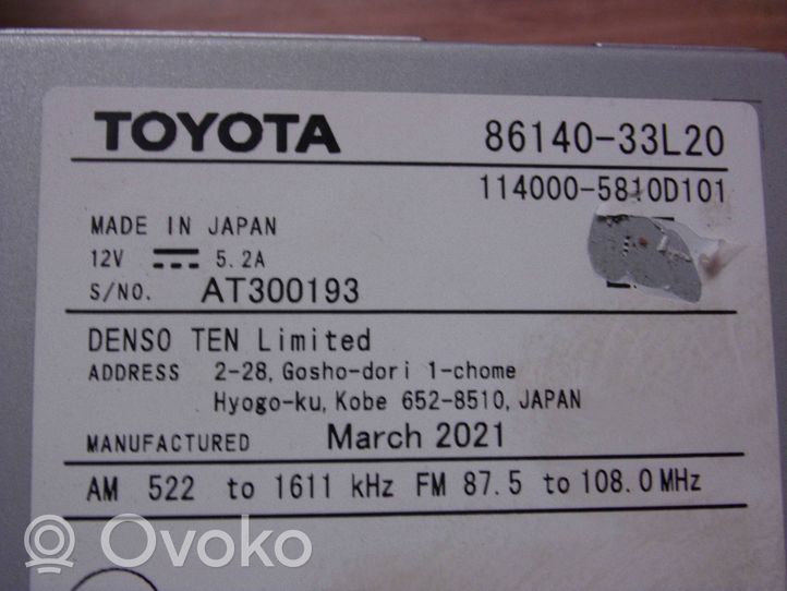 Toyota Camry VIII XV70  Radio/CD/DVD/GPS-pääyksikkö 8614033L20