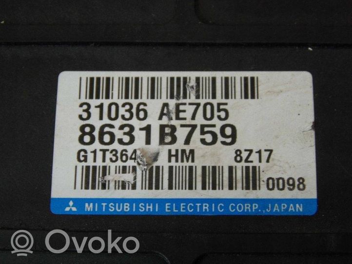 Mitsubishi Outlander Vaihdelaatikon ohjainlaite/moduuli 8631B759