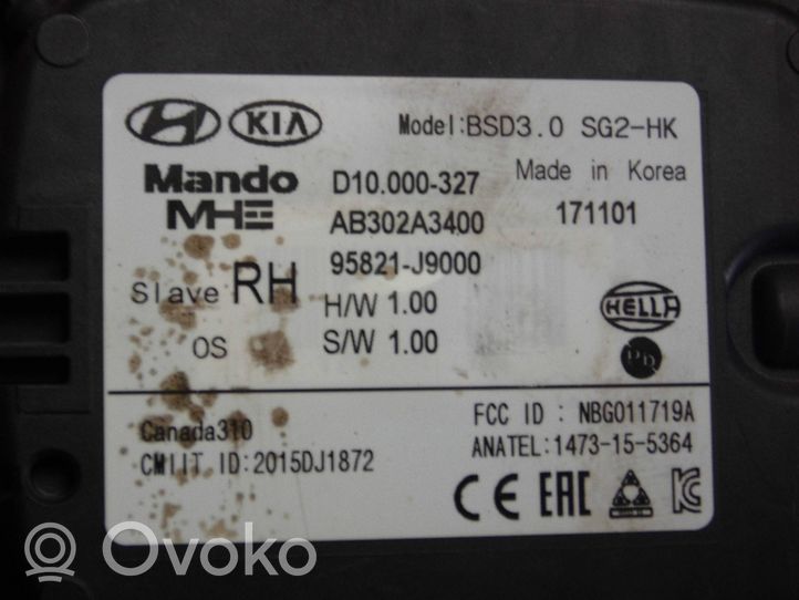 Hyundai Kona I Modulo di controllo del punto cieco 95821J9000