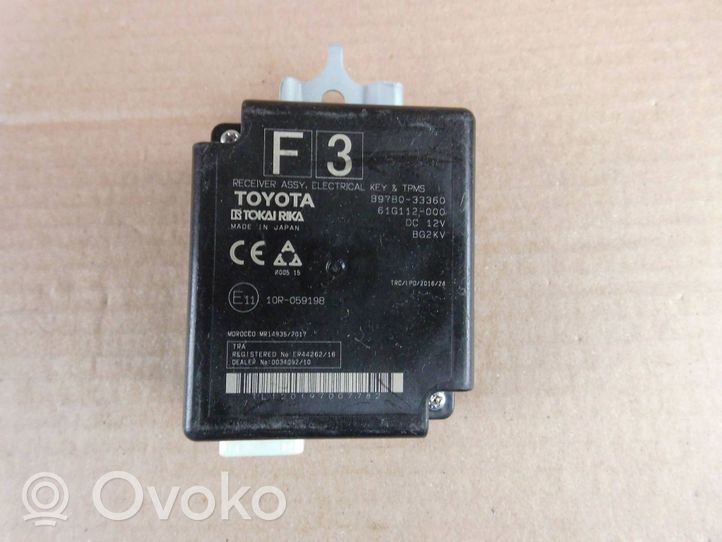 Toyota Camry VIII XV70  Autres unités de commande / modules 897B033360