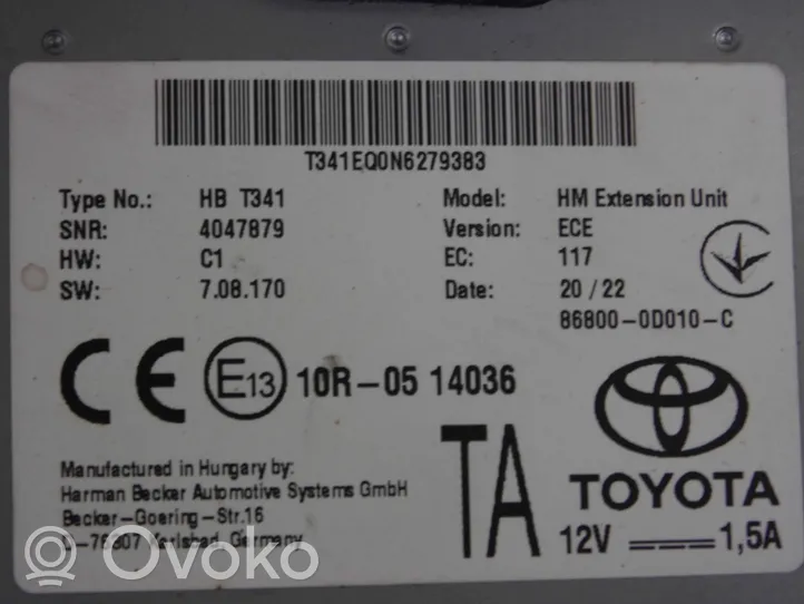 Toyota Yaris Cross Unité / module navigation GPS 868000D010C