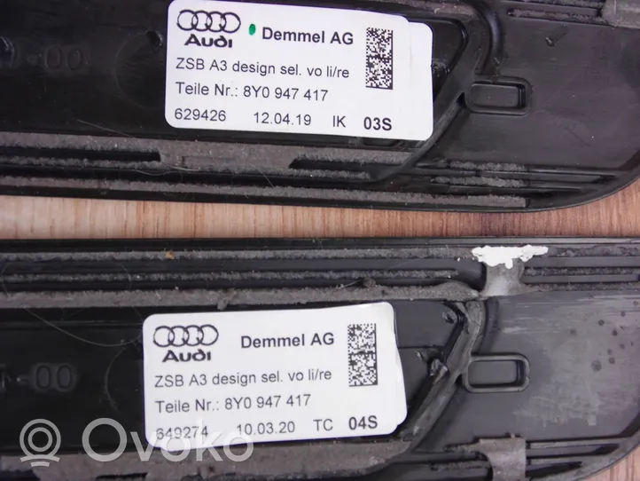 Audi A3 8Y Etuoven kynnyksen suojalista 8Y0947417