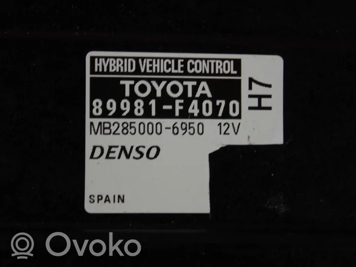 Toyota C-HR Inne komputery / moduły / sterowniki 89981-F4070