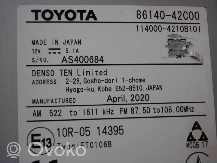 Toyota RAV 4 (XA50) Radija/ CD/DVD grotuvas/ navigacija 8614042C00