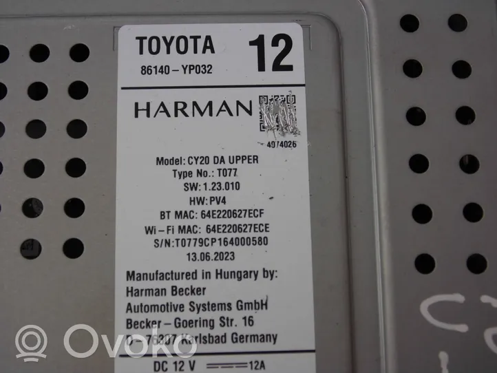 Toyota Yaris Cross Unité principale radio / CD / DVD / GPS 86140YP032